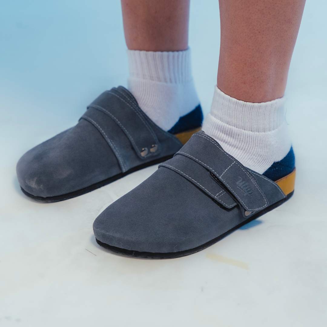ULAP CLOGS BLUE GRAY ( Blue Gray Clogs Shoes )