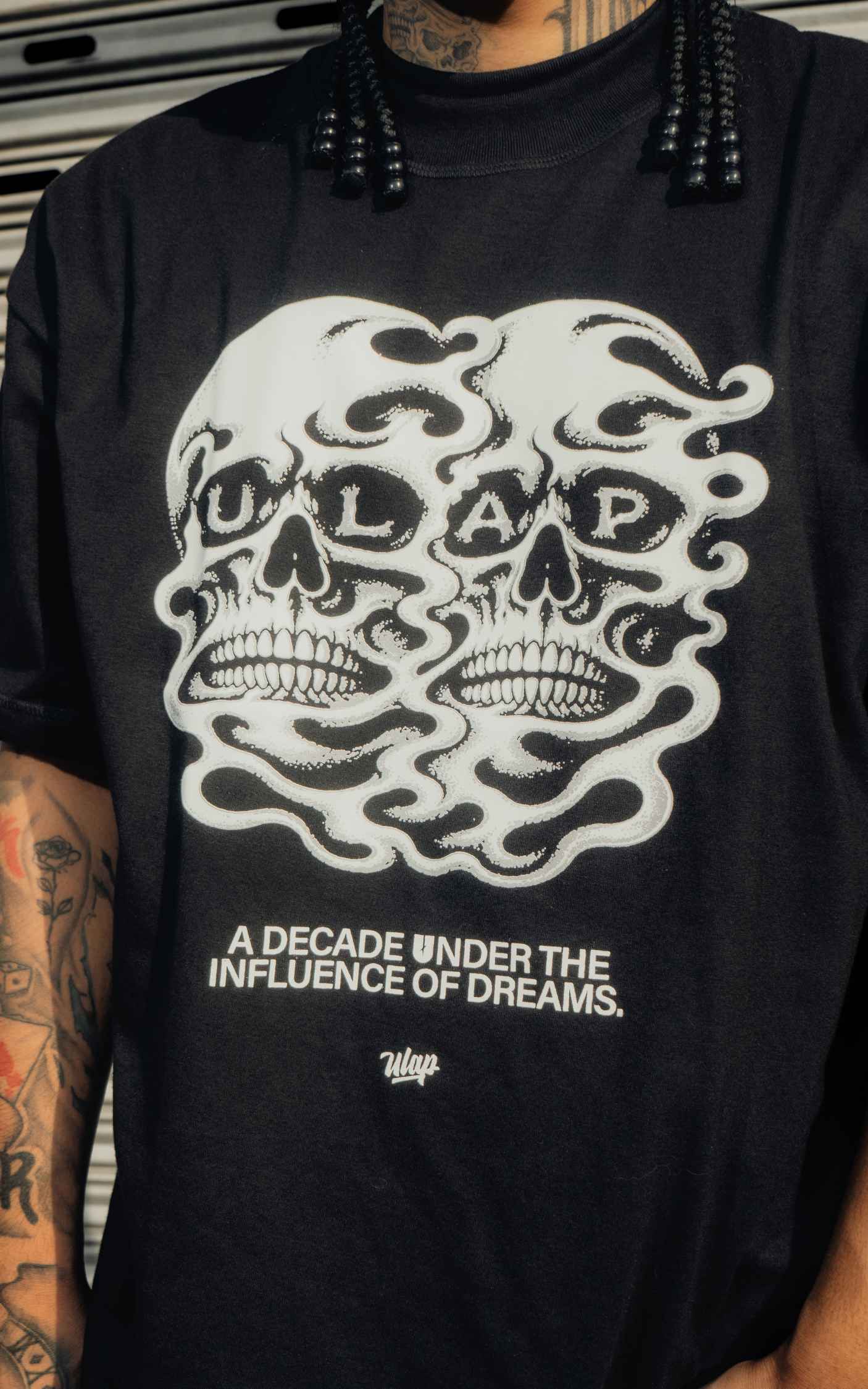 2 SKULL ULAP ( Oversized Black Tshirt )