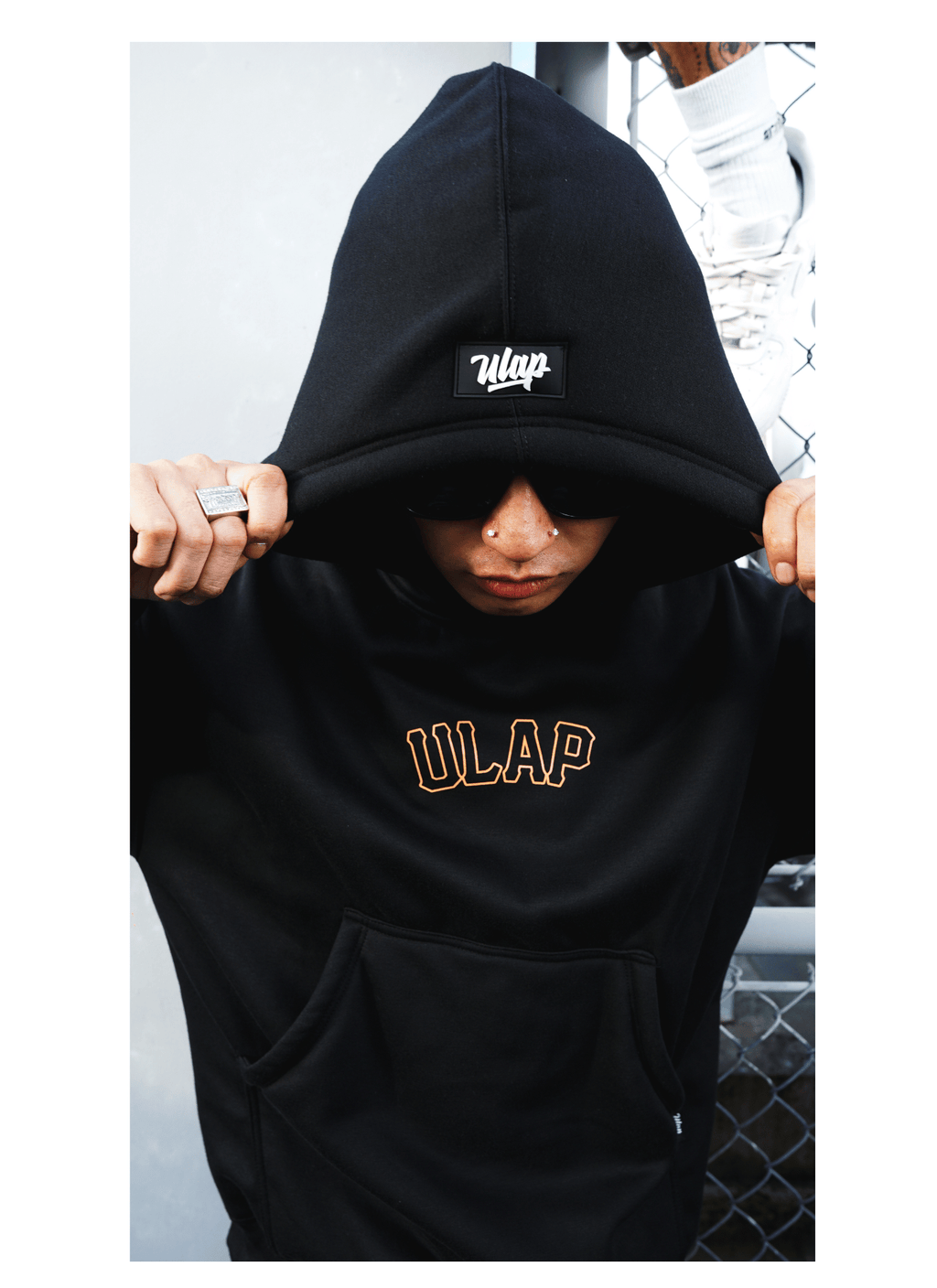 ULAP™ GIANTS - BLACK HOODIE ( Drop Shoulder ULAP™ Hoodie )