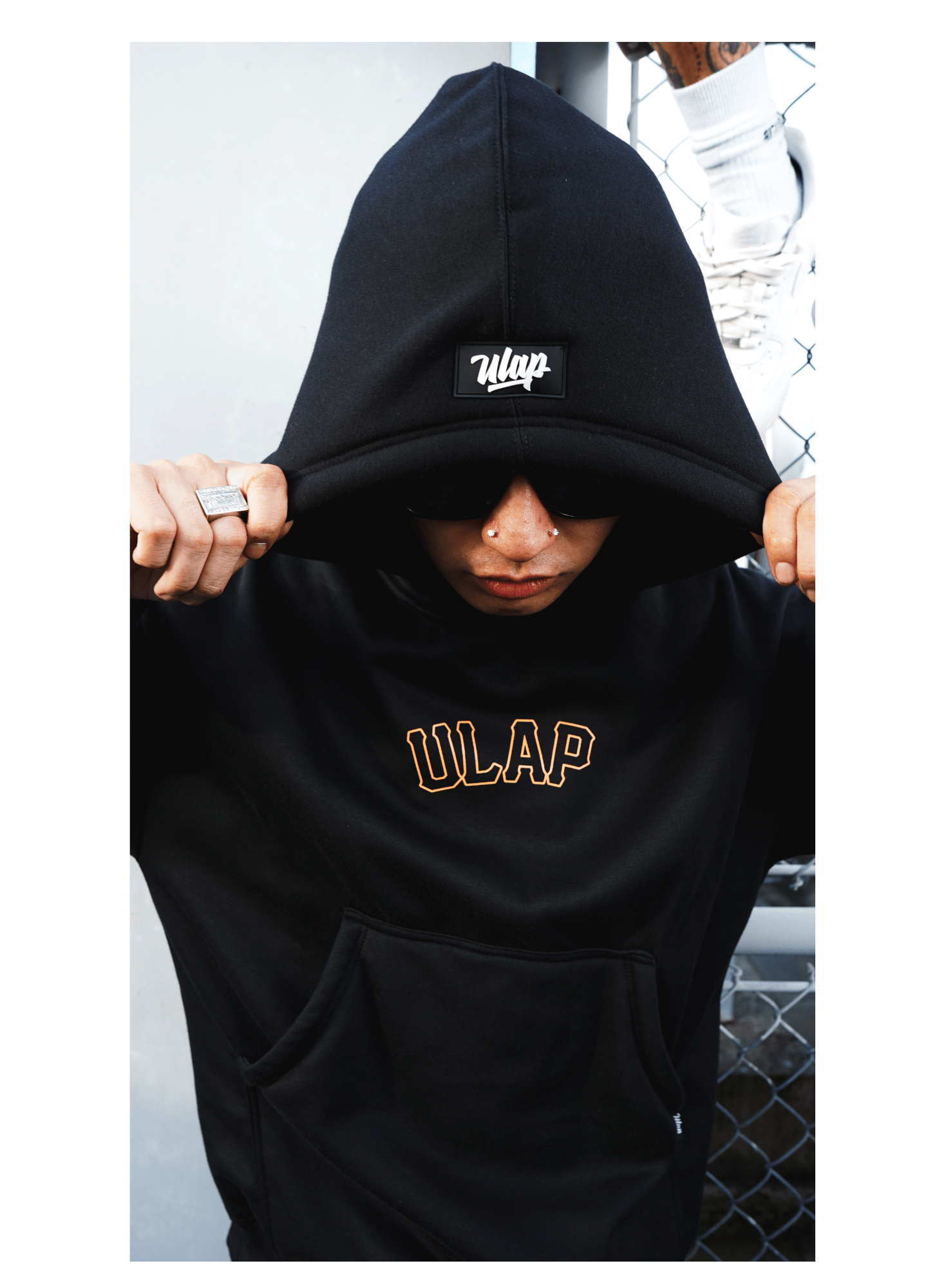 ULAP™ GIANTS - BLACK HOODIE ( Drop Shoulder ULAP™ Hoodie )