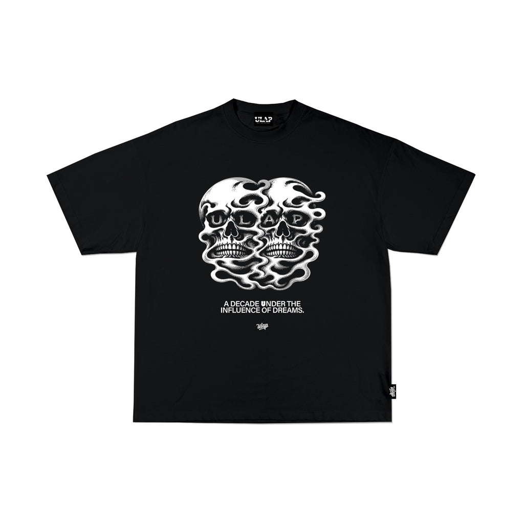 2 SKULL ULAP ( Oversized Black Tshirt )