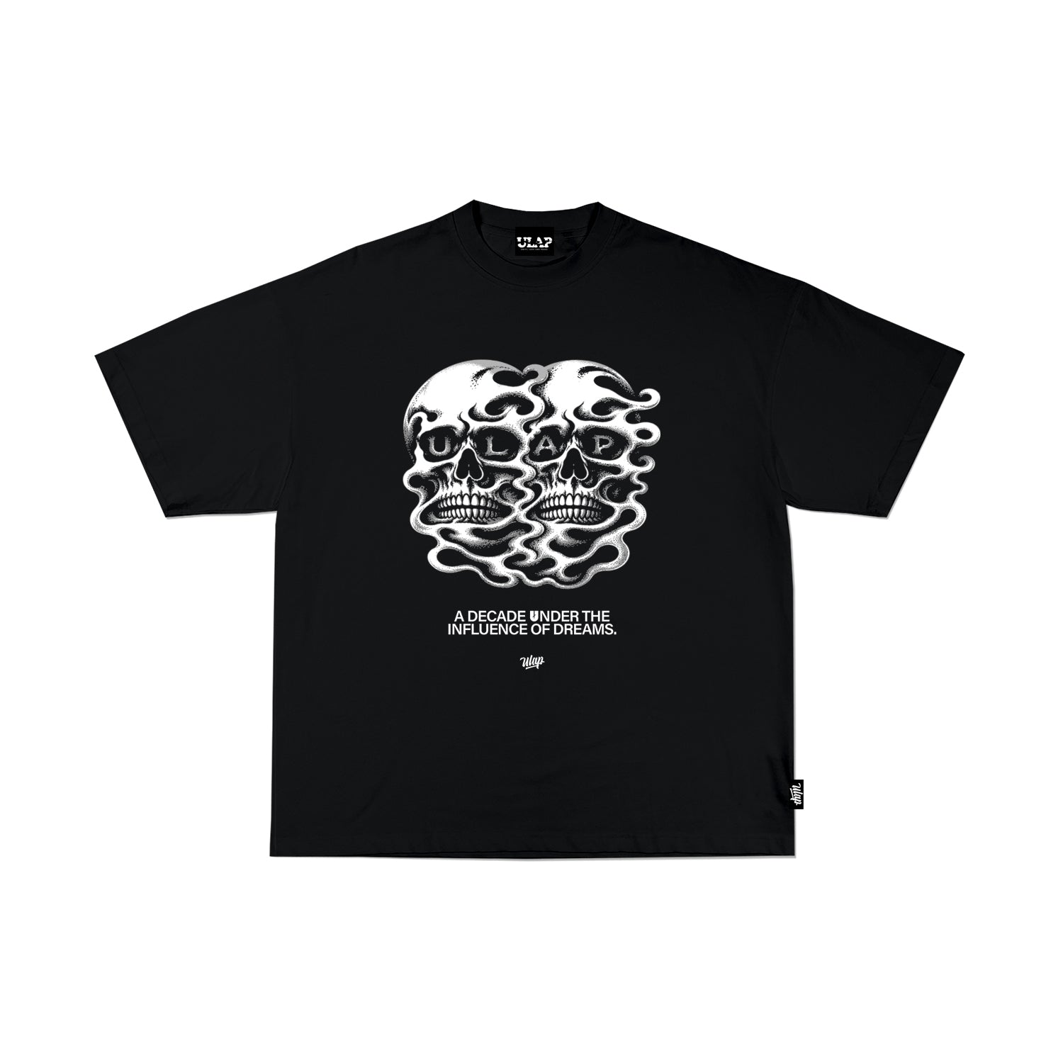 2 SKULL ULAP ( Oversized Black Tshirt )