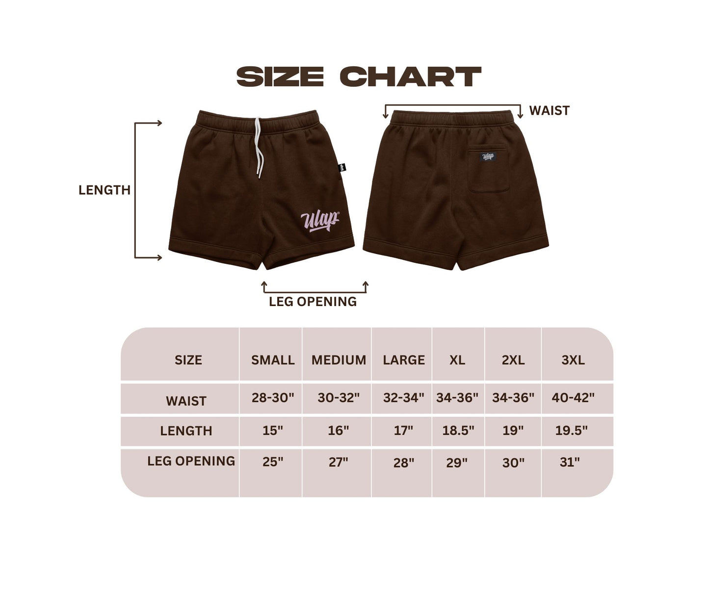 ULAP™ Crewneck Sweat Short - Choco Brown and Gray