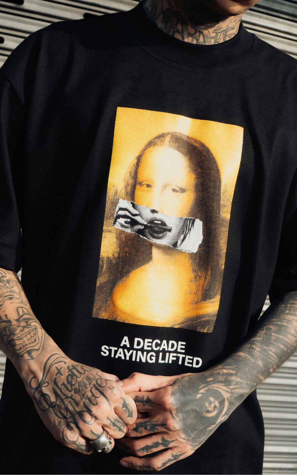 U MONA ( Oversized Black Tshirt )