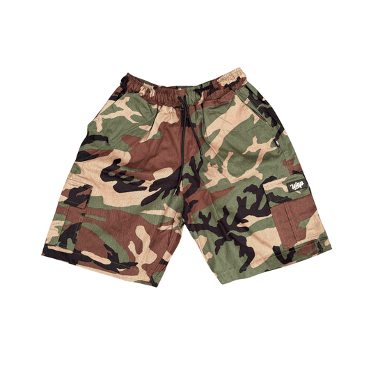 6 POCKETS GREEN CARGO CAMOU ( ULAP™ Cargo Short )