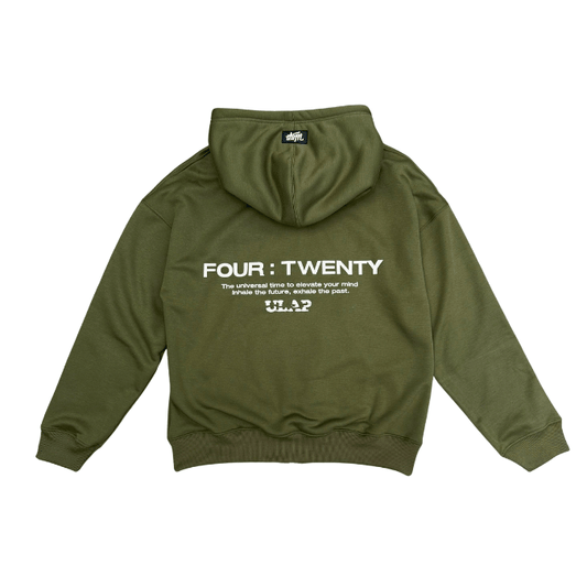 HOODIE 420  ( Drop Shoulder & Double Zip Hoodie )