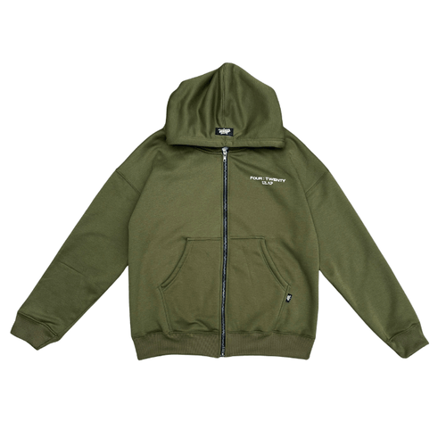 HOODIE 420  ( Drop Shoulder & Double Zip Hoodie )