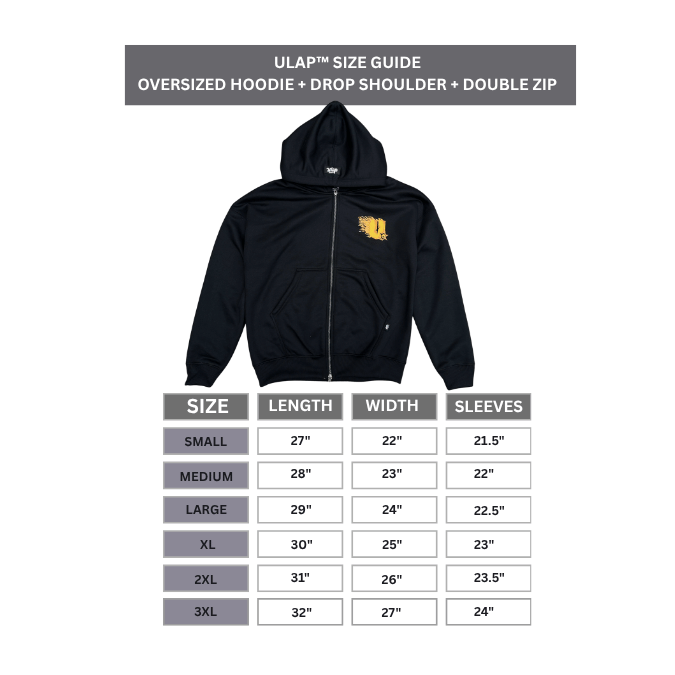Y2K HOODIE FIRE ( Drop Shoulder & Double Zip Hoodie )