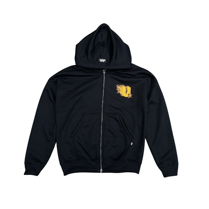Y2K HOODIE FIRE ( Drop Shoulder & Double Zip Hoodie )