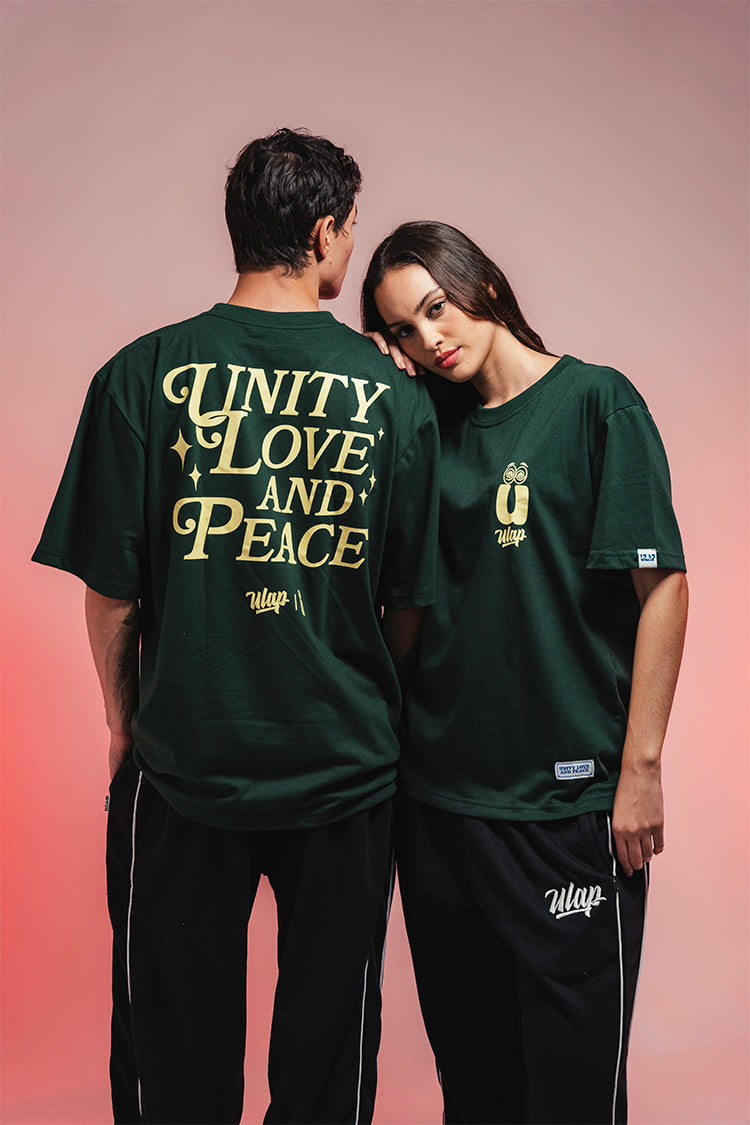 U.LA.P™ SCRIPT ( Casual Moss Green Tshirt )