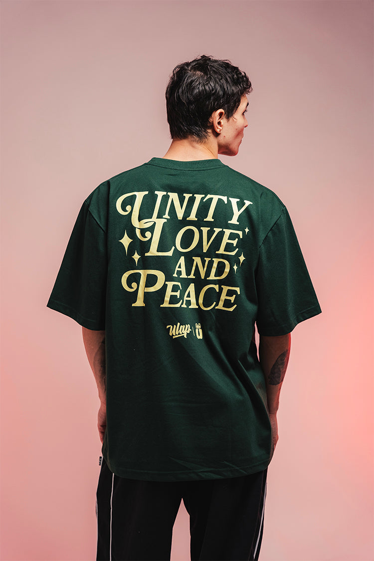 U.LA.P™ SCRIPT ( Casual Moss Green Tshirt )