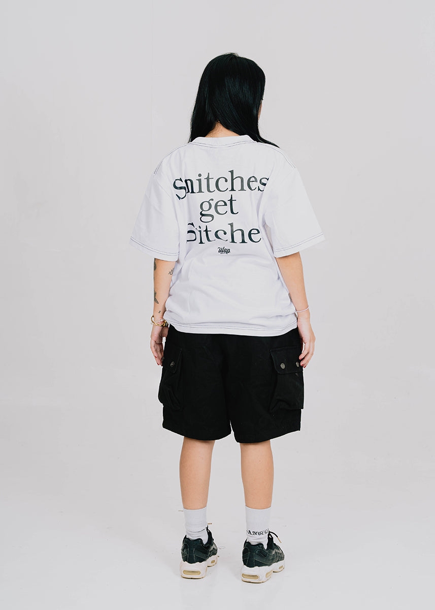 SNITCHES ULAP ( Casual Black & White Tshirt )