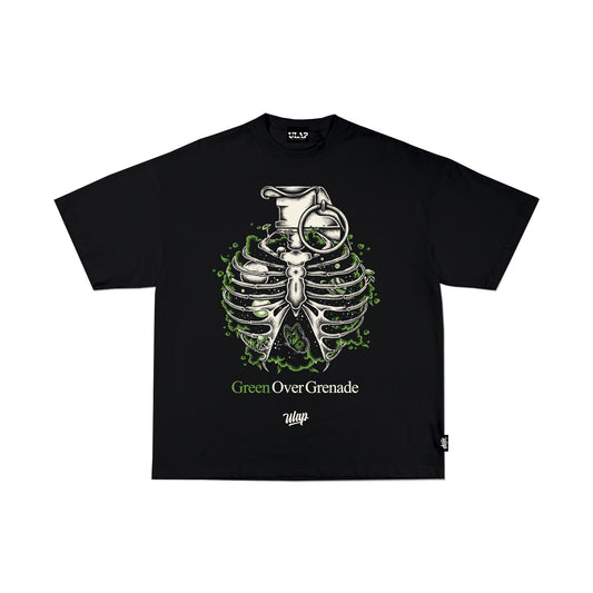 ULAP™ GRENADE ( Oversized Black Box Fit T-shirt )