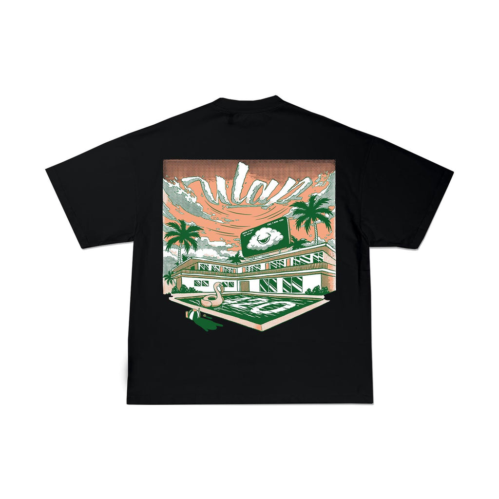 HOTEL 420 ( Oversized Black Box Fit T-shirt )