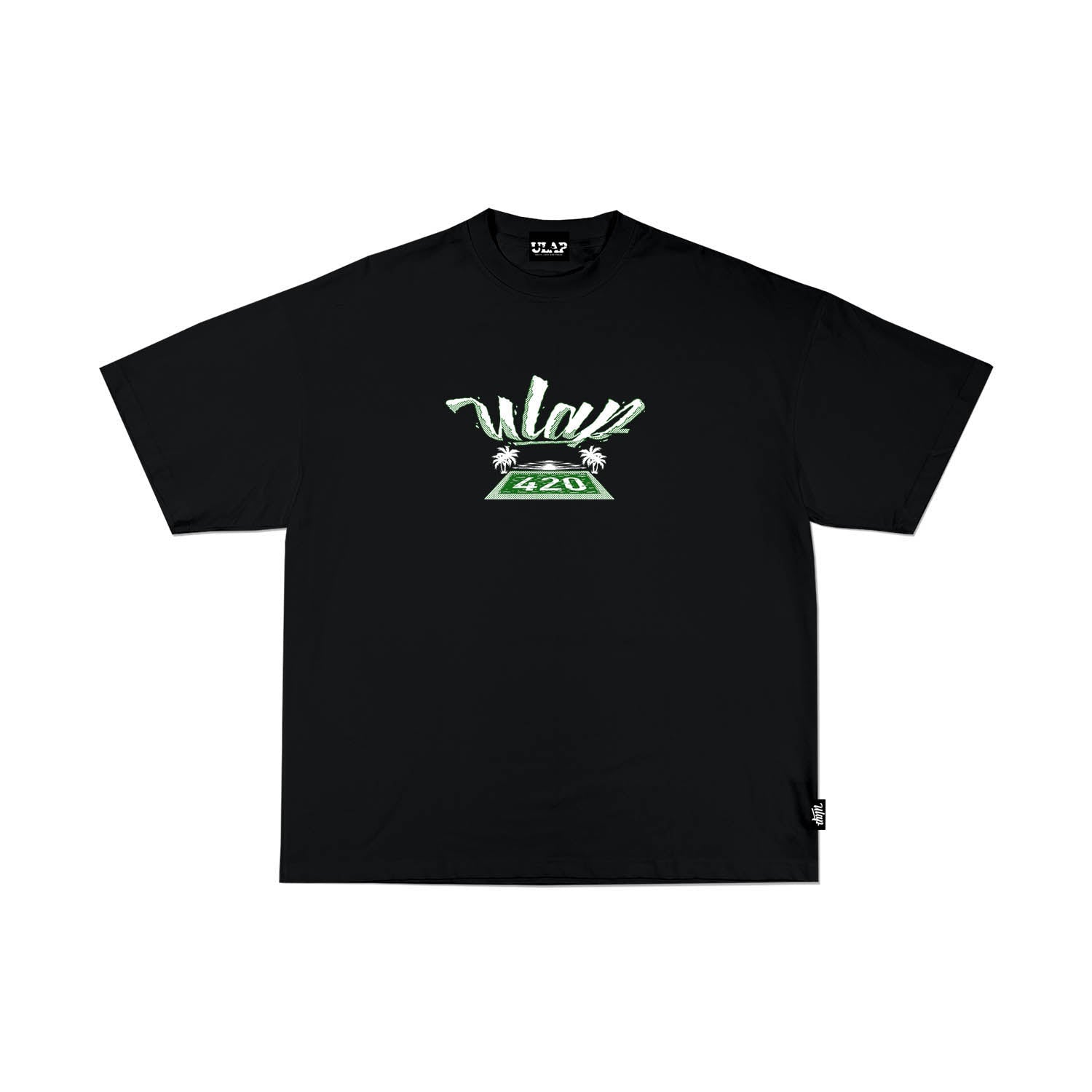 HOTEL 420 ( Oversized Black Box Fit T-shirt )
