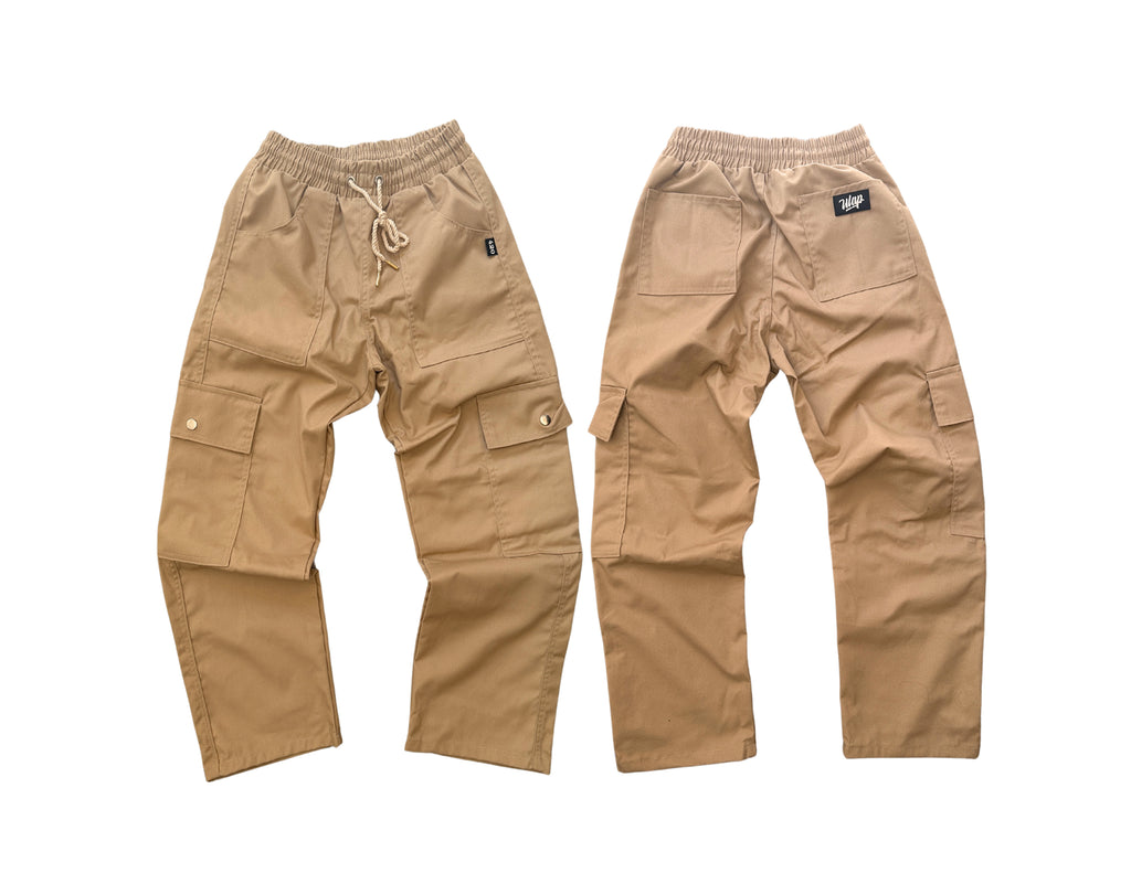 ULAP CARGO PANTS | WIDE LEG LIGHT KHAKI