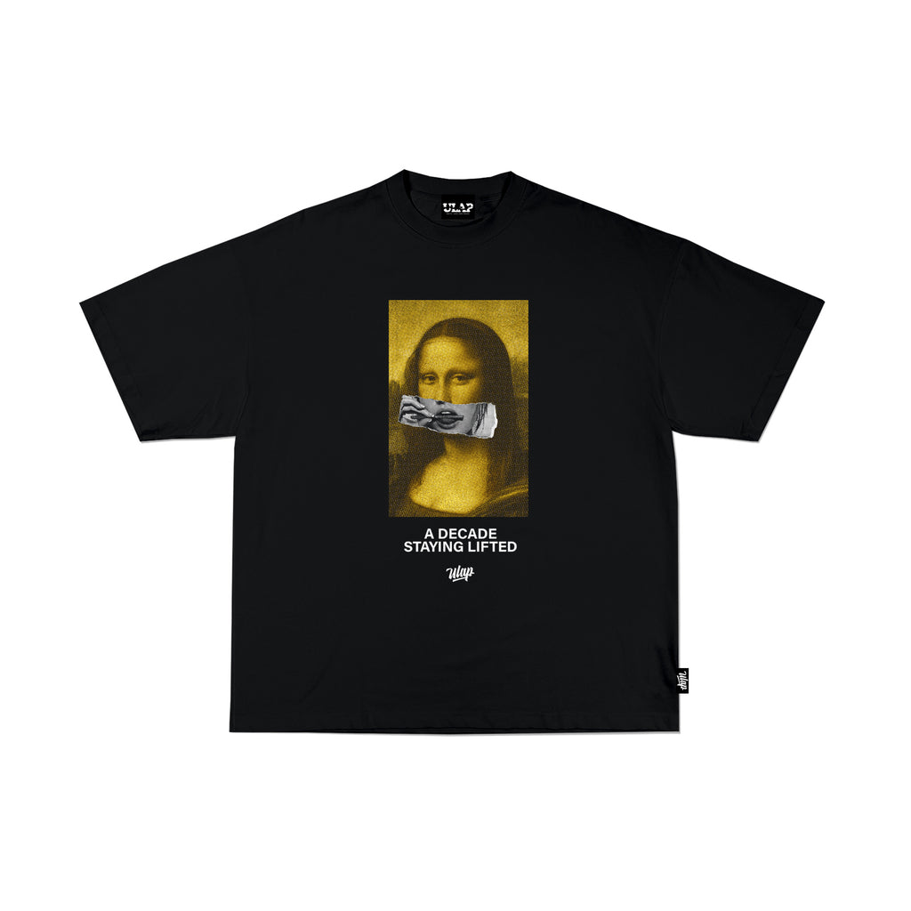 U MONA ( Oversized Black Tshirt )