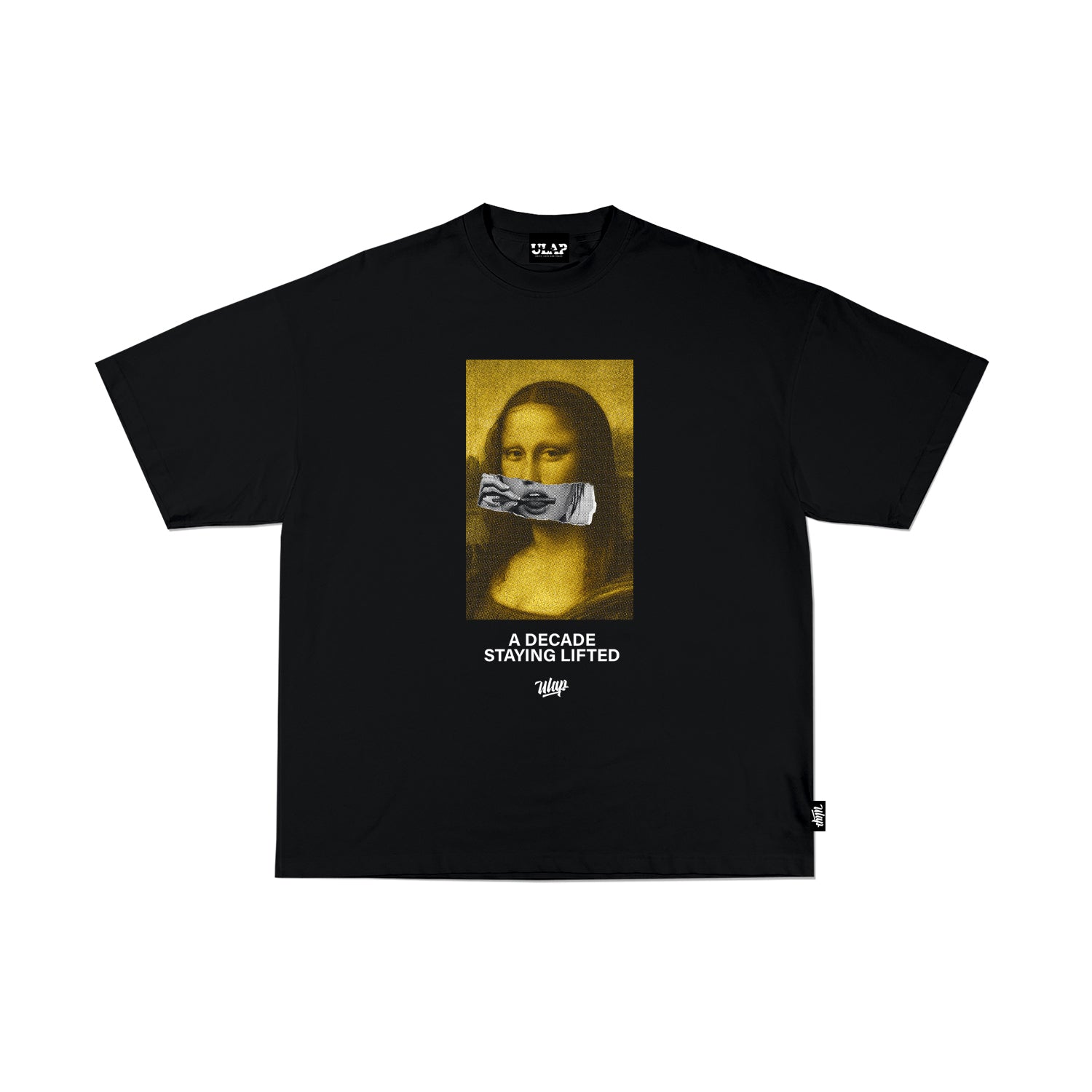 U MONA ( Oversized Black Tshirt )