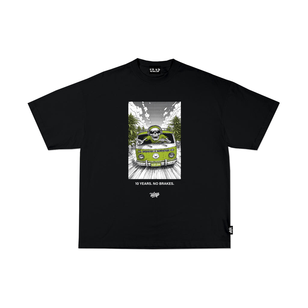 NO BRAKES ( Oversized Black Tshirt )