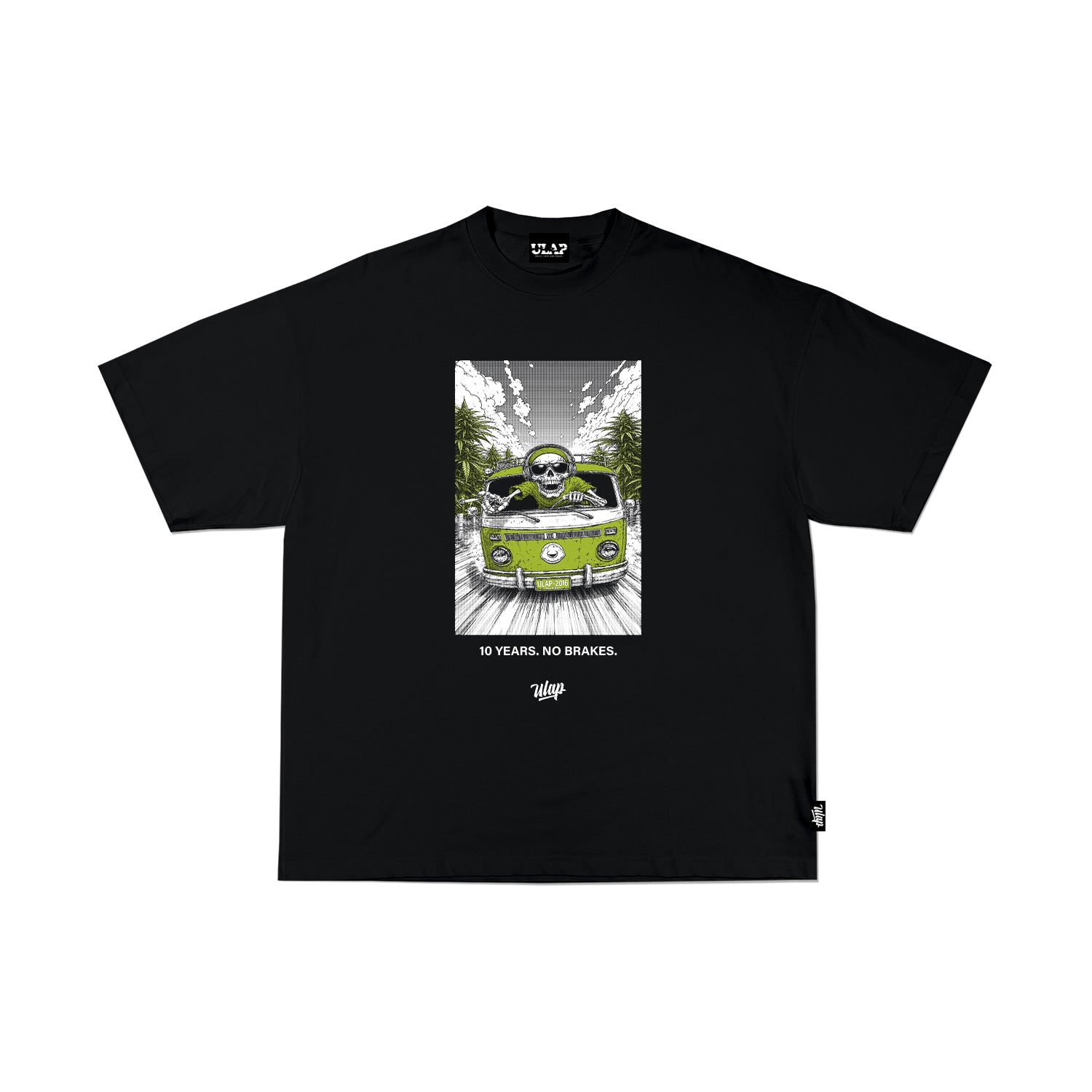 NO BRAKES ( Oversized Black Tshirt )