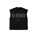 BLACK MUSCLE TEE S1ONED