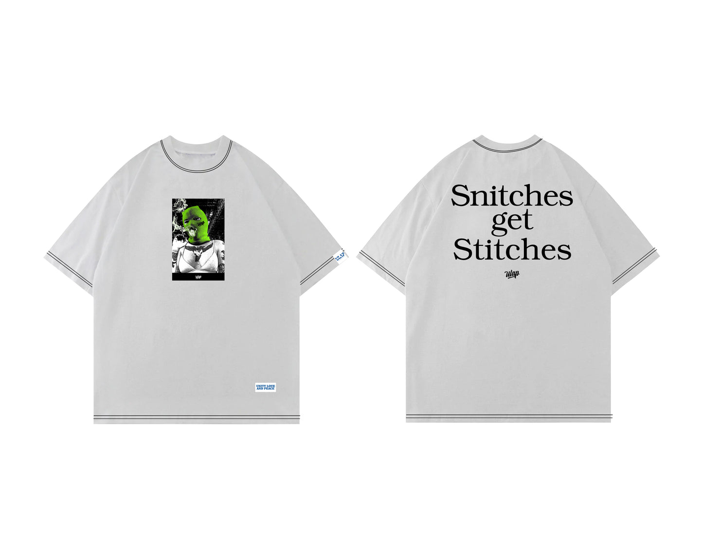 SNITCHES ULAP ( Casual Black & White Tshirt )