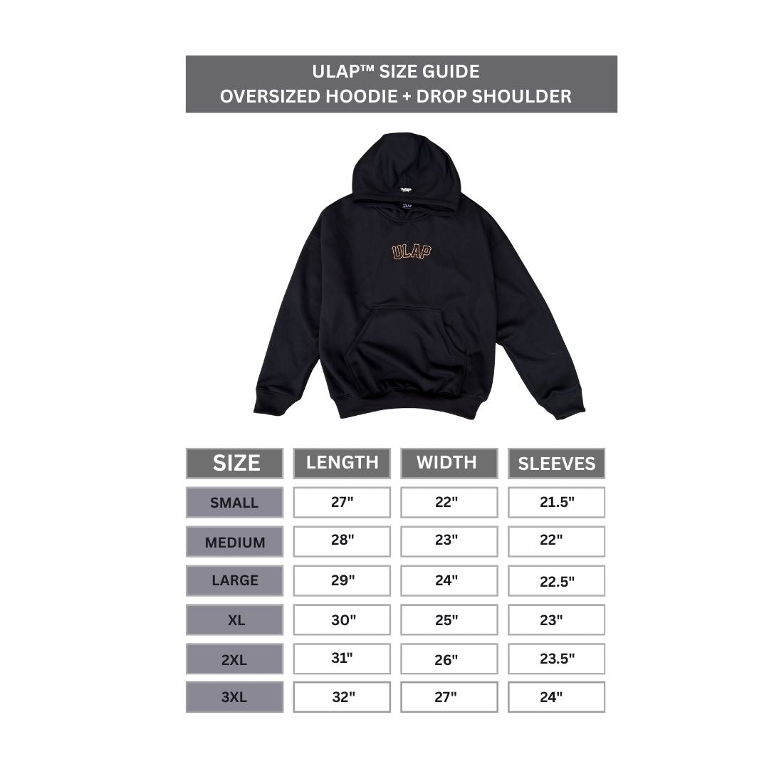 ULAP™ GIANTS - BLACK HOODIE ( Drop Shoulder ULAP™ Hoodie )