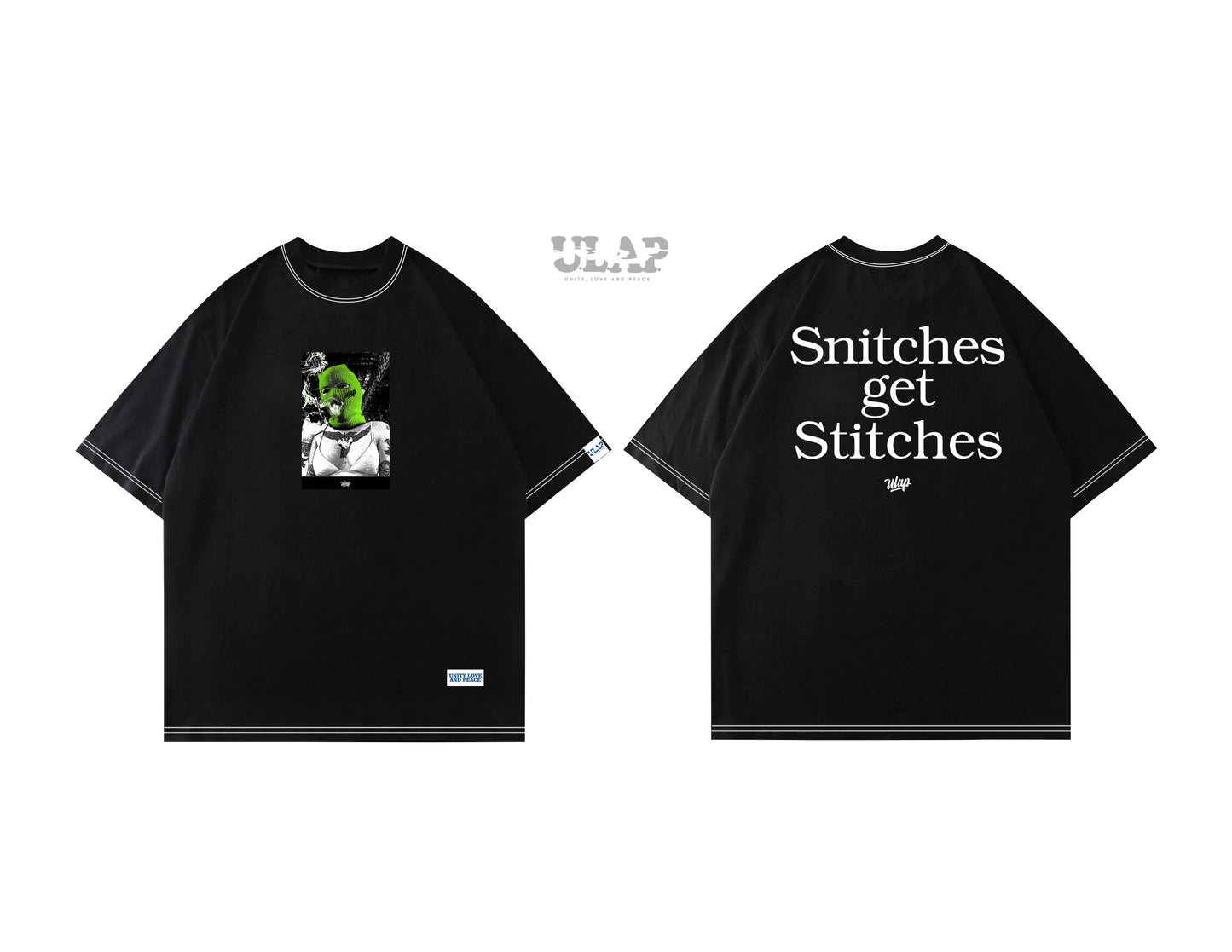 SNITCHES ULAP ( Casual Black & White Tshirt )