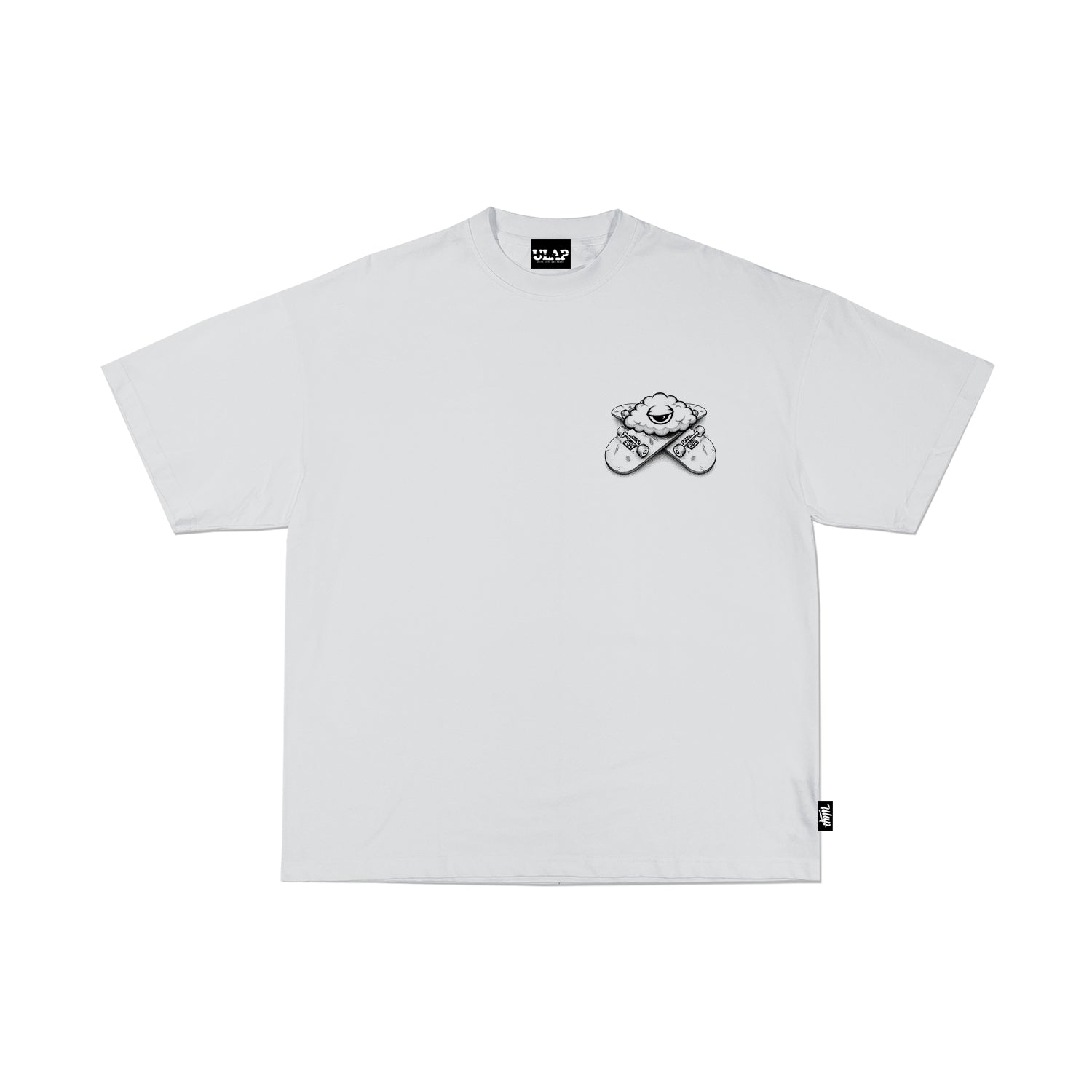 ULAP KREW CLOUD ( Oversized White Tshirt )