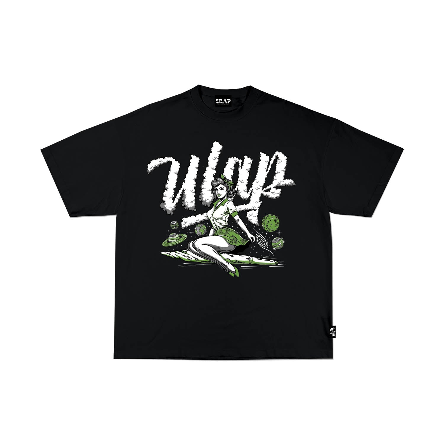 PIN-UP G BLACK ( Oversized Black Box Fit T-shirt )
